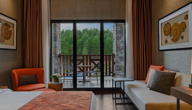 Deluxe Oda, Büyük Yataklı, Orman Manzaralı